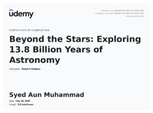 Udemy Certificate