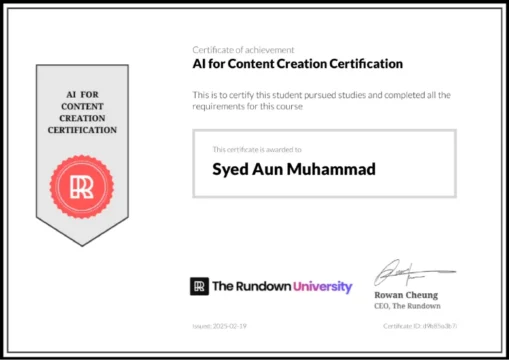 AI for Content Creation — The Rundown University