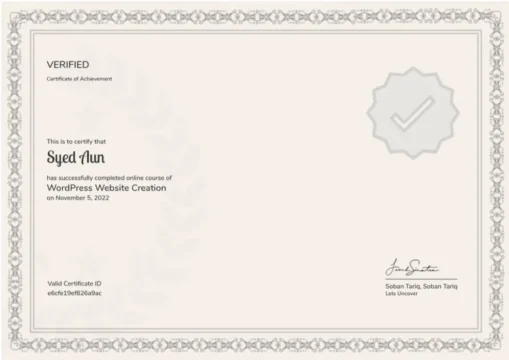 WordPress Website Creation — Lets Uncover