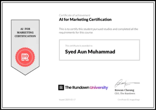 AI for Marketing — The Rundown University