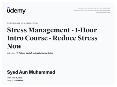 Stress Management — Udemy