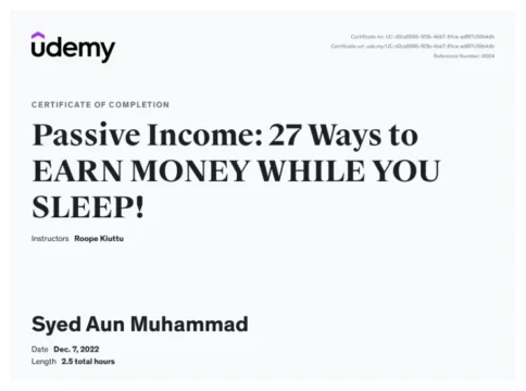 Passive Income: 27 Ways — Udemy