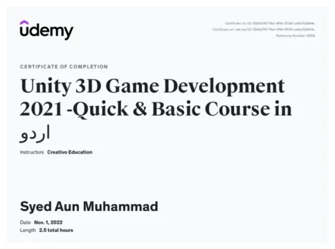 Unity 3D Game Development — Udemy