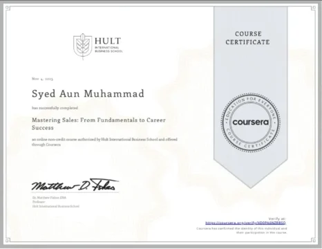Mastering Sales — Hult International Business School
